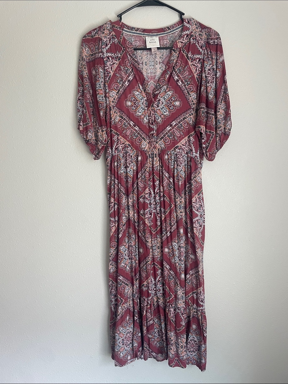Knox Rose modest patterned dress
